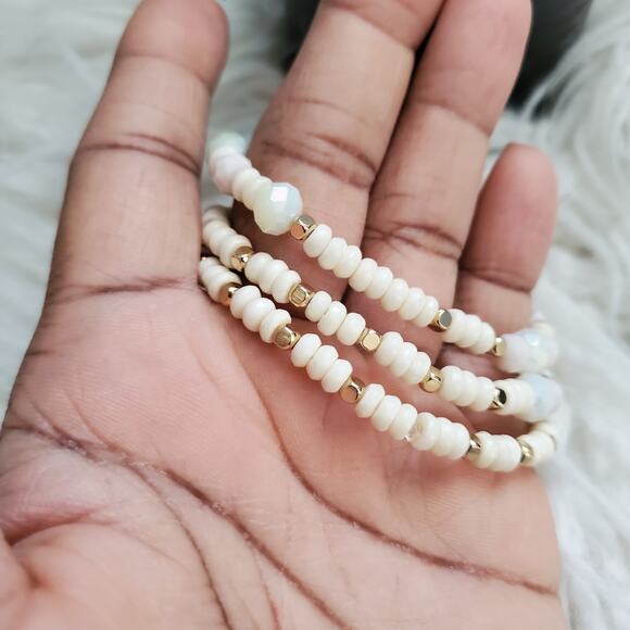 Hand Crafted Encouragement Statement Beaded Inspiration Bracelet Set - Picture 5 of 5